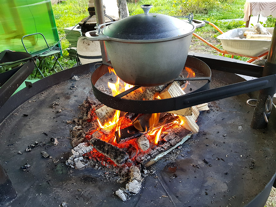фото финского мангала барбекю угольно дровяной из Орска для дома, беседки и гриль-домика